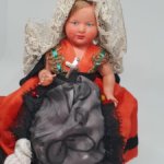 Миниатюрная кукла Petitcollin,Франция.Целлулоид.9 см