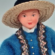 Кукла миниатюрная Petitcollin.Франция