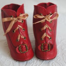 Сапожки для антикварной куклы