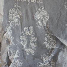 Сетка хб с вышивкой