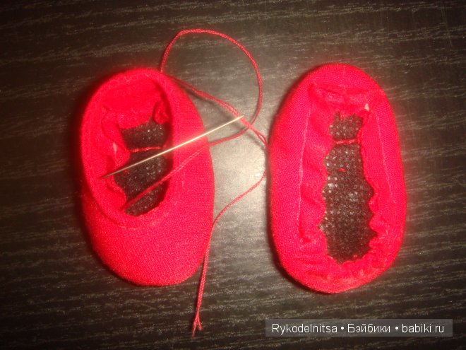 Балетки для кукол бесклеевым способом своими руками