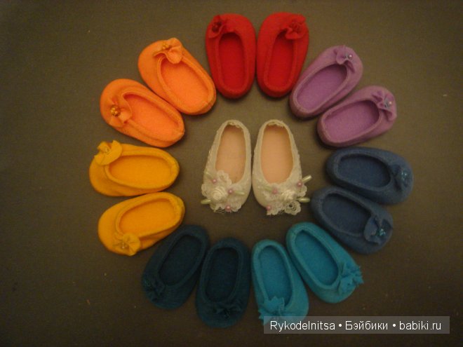 Балетки для кукол бесклеевым способом своими руками