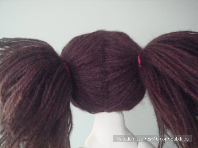 Как сделать волосы текстильной куколке - Мастер класс | Бэйбики Как сделать волосы текстильной куколке - Мастер класс