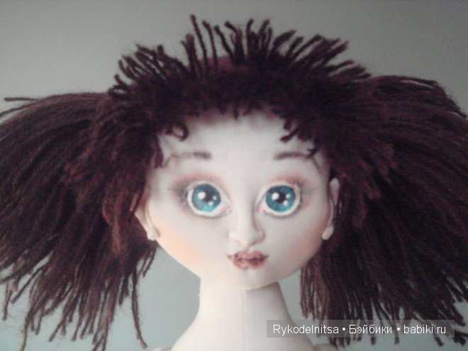 Как сделать волосы текстильной куколке - Мастер класс | Бэйбики Как сделать волосы текстильной куколке - Мастер класс