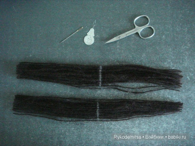 Как сделать волосы текстильной куколке - Мастер класс | Бэйбики Как сделать волосы текстильной куколке - Мастер класс (фото 4)