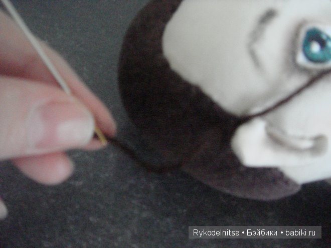 Как сделать волосы текстильной куколке. Мастер-класс