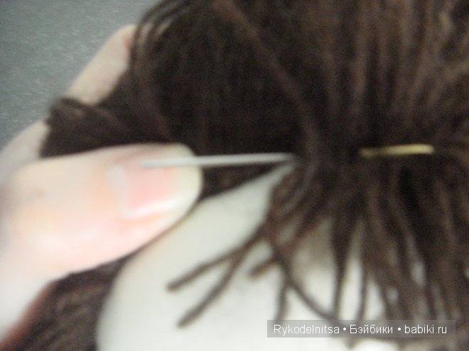 Как сделать волосы текстильной куколке - Мастер класс | Бэйбики Как сделать волосы текстильной куколке - Мастер класс