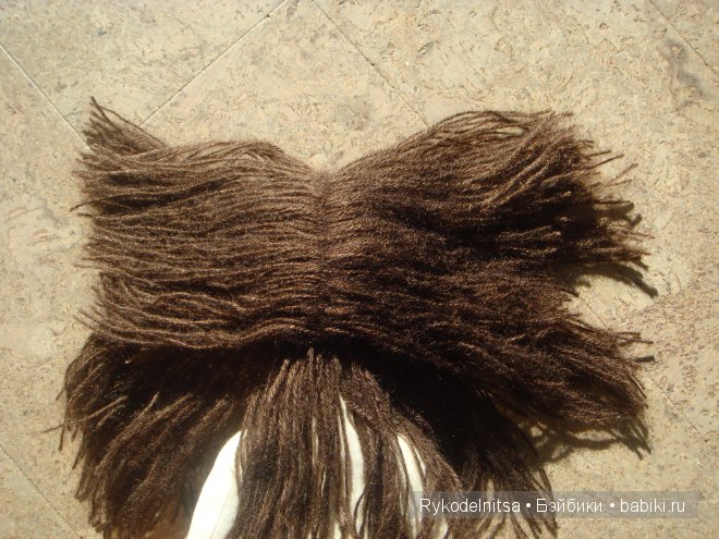 Как сделать волосы текстильной куколке - Мастер класс | Бэйбики Как сделать волосы текстильной куколке - Мастер класс (фото 9)