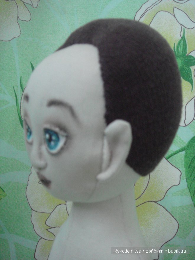 Как сделать волосы текстильной куколке. Мастер-класс