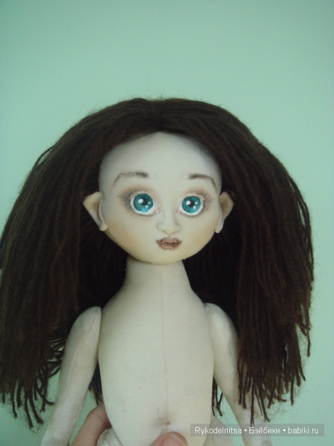 Как сделать волосы текстильной куколке - Мастер класс | Бэйбики Как сделать волосы текстильной куколке - Мастер класс