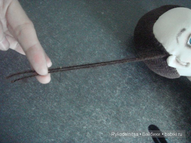 Как сделать волосы текстильной куколке. Мастер-класс