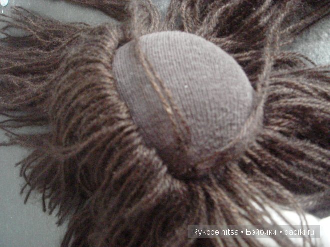 Как сделать волосы текстильной куколке - Мастер класс | Бэйбики Как сделать волосы текстильной куколке - Мастер класс (фото 10)