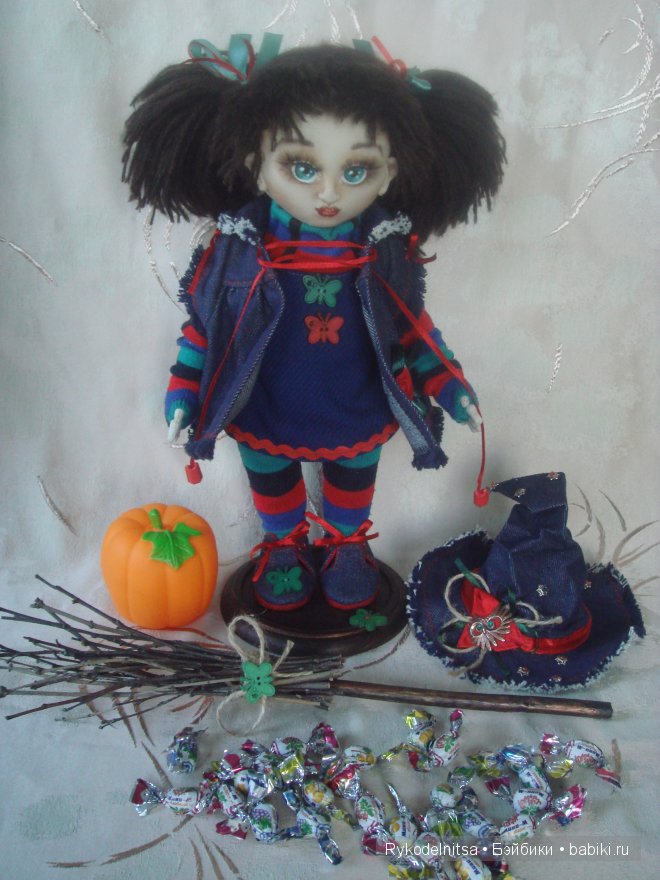 Готовимся к Хэллоуину — Авторские куклы ручной работы: текстильные (фото 10)