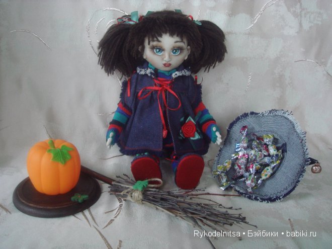 Готовимся к Хэллоуину — Авторские куклы ручной работы: текстильные (фото 9)