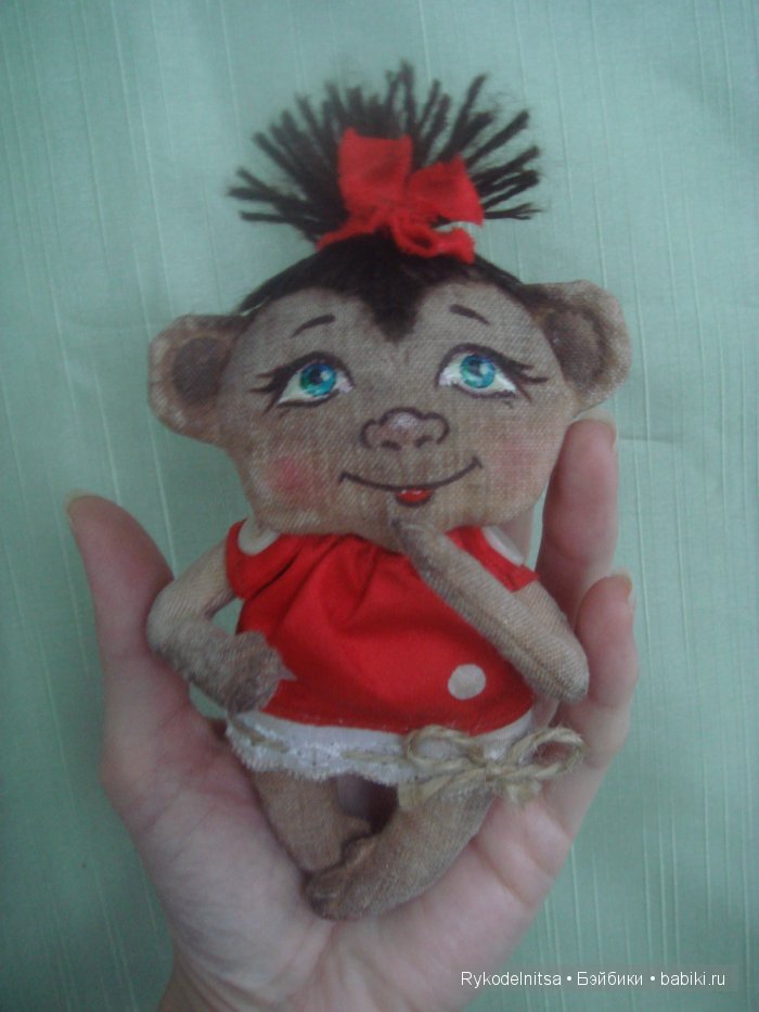 Обезьянка Милашка. Кукла из ткани (фото 3)