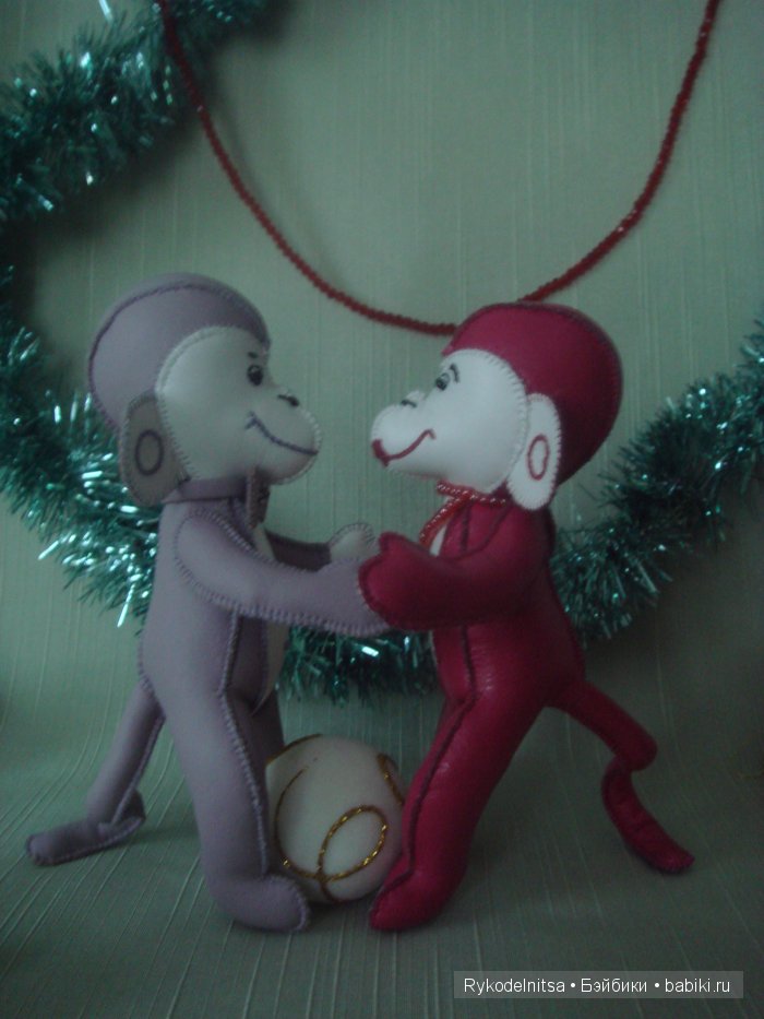 Обезьянка Милашка. Кукла из ткани