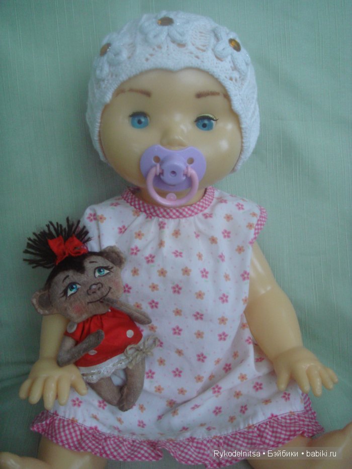 Обезьянка Милашка. Кукла из ткани (фото 8)