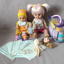 Большой лот с куклами и аксессуарами