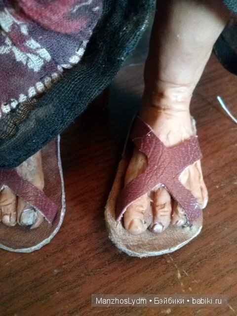 Авторская кукла Людмилы Манжос. Моя бабушка курит трубку (фото 2)