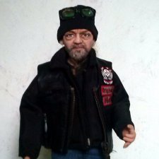 Попытка создания портретной куклы "Байкер"