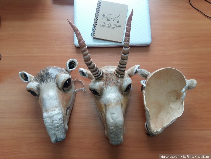 Снова "Пенопластовое тесто": маска или шапочка? Сайгаки