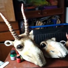 Снова "Пенопластовое тесто": маска или шапочка? Сайгаки