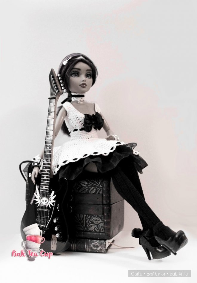 Розовый и черный - платье для Мокси Тинз | Бэйбики Розовый и черный - платье для Мокси Тинз