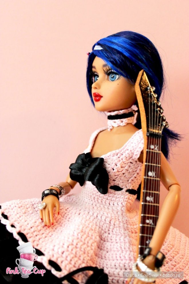 Розовый и черный - платье для Мокси Тинз | Бэйбики Розовый и черный - платье для Мокси Тинз (фото 7)