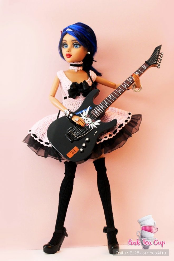 Розовый и черный - платье для Мокси Тинз | Бэйбики Розовый и черный - платье для Мокси Тинз (фото 6)