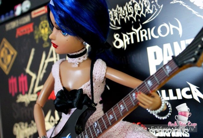 Розовый и черный - платье для Мокси Тинз | Бэйбики Розовый и черный - платье для Мокси Тинз (фото 2)