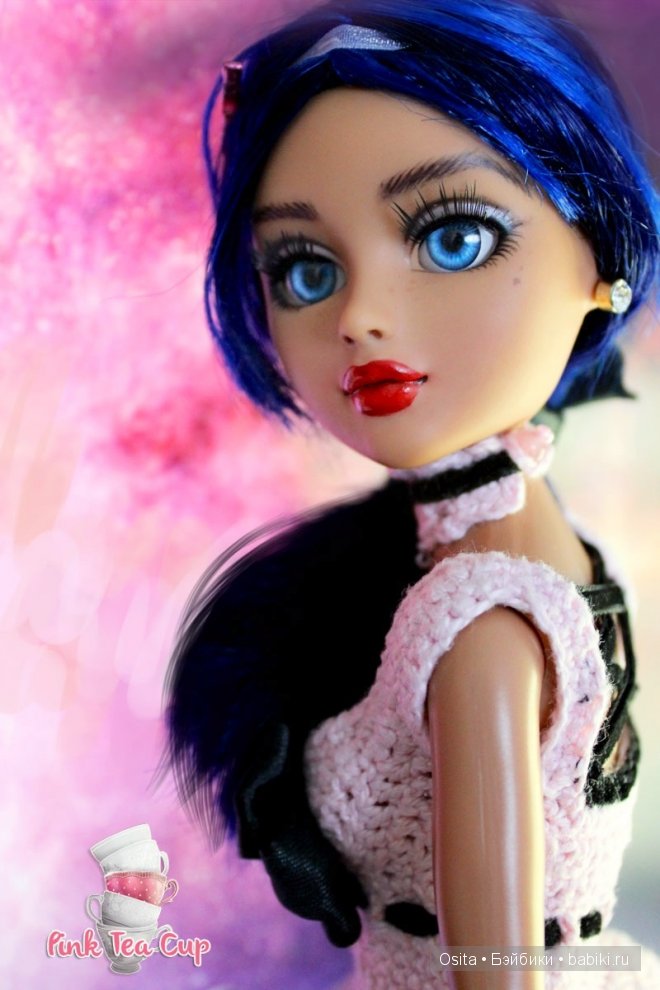 Розовый и черный - платье для Мокси Тинз | Бэйбики Розовый и черный - платье для Мокси Тинз (фото 3)