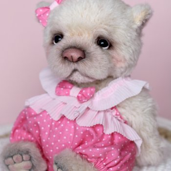 Мишутка Зефирка из альпаки