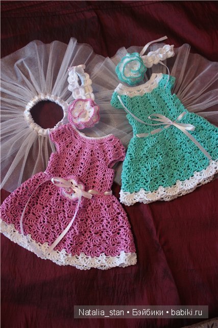 Вязаные платица для красивых девочек | Бэйбики Вязаные платица для красивых девочек (фото 9)
