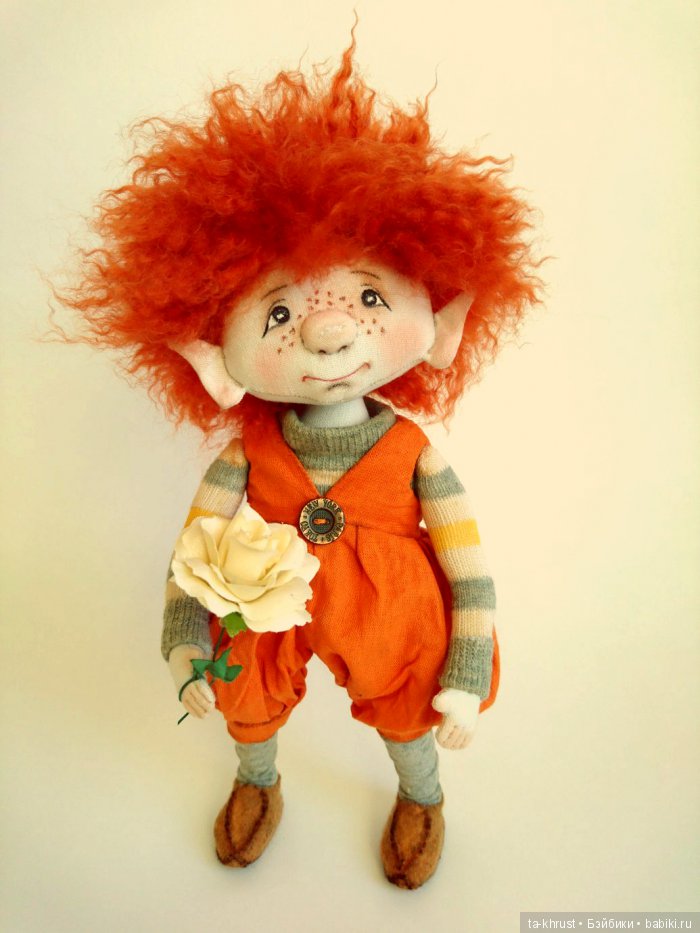 Мой первый эльфик, текстильная кукла (фото 4)