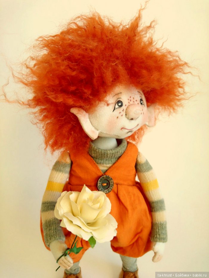 Мой первый эльфик, текстильная кукла (фото 3)