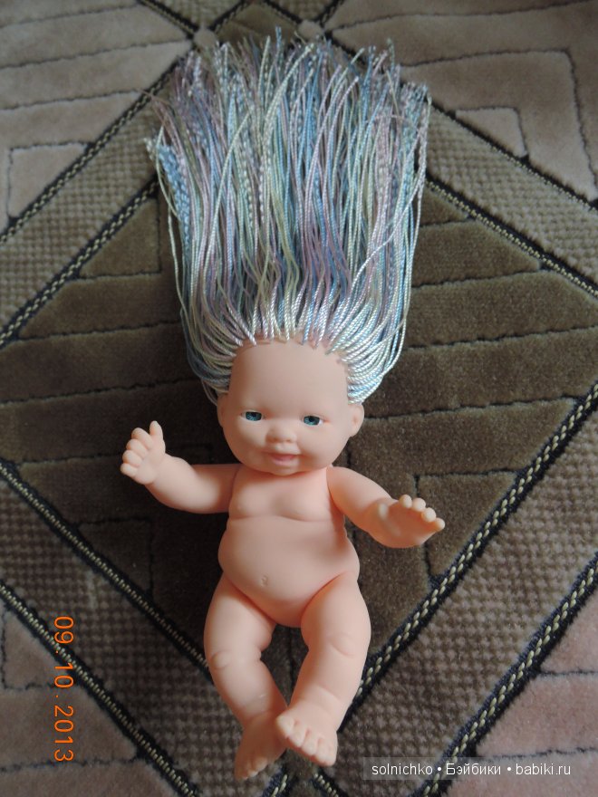 Улыбашка больше не лысик! Или история о том, как я сделала волосы китайскому пупсику | Бэйбики Улыбашка больше не лысик! Или история о том, как я сделала волосы китайскому пупсику (фото 3)