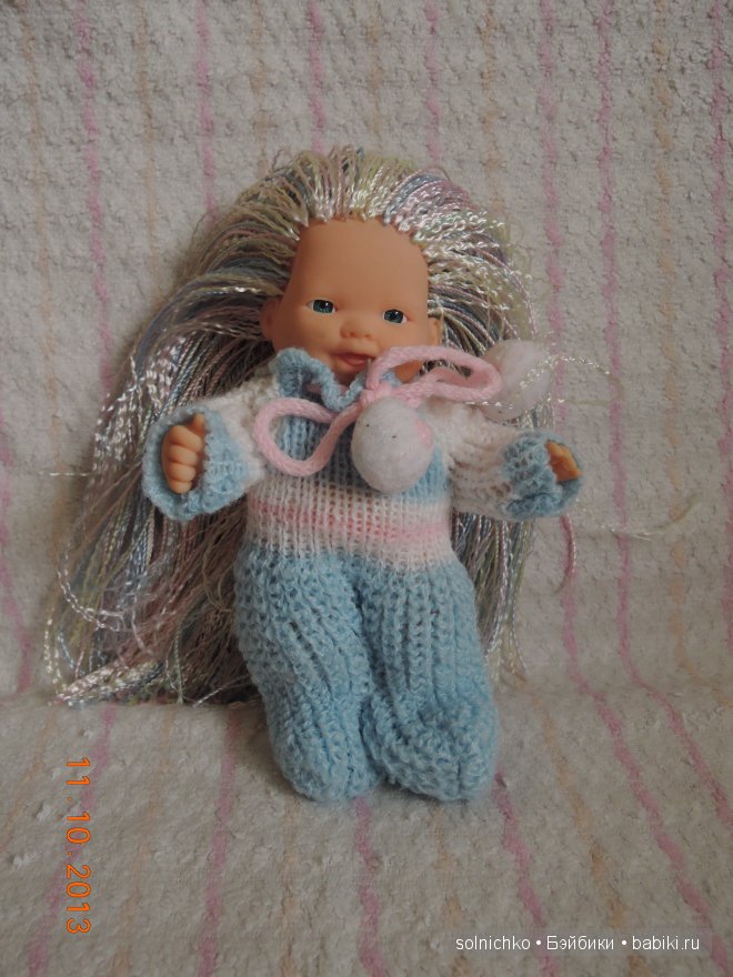 Улыбашка больше не лысик! Или история о том, как я сделала волосы китайскому пупсику (фото 9)