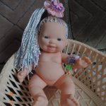 Улыбашка больше не лысик! Или история о том, как я сделала волосы китайскому пупсику