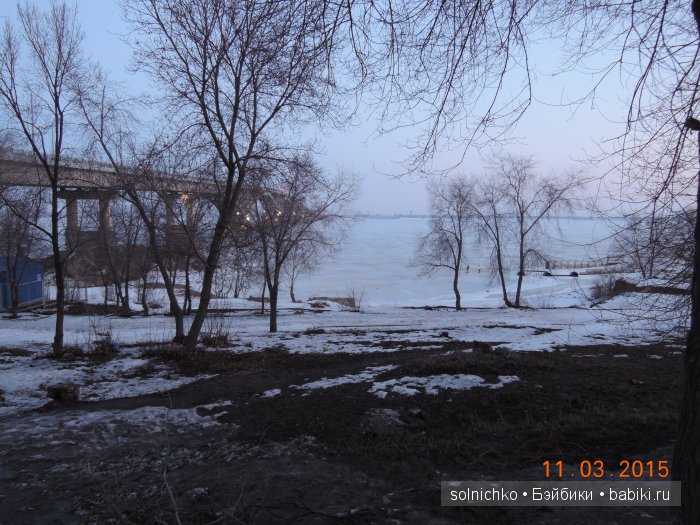 Лёд на Волге ещё не растаял