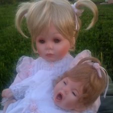 Куклы фарфоровые коллеционные Сестрички от Донны Руберт( Donna RuBert)