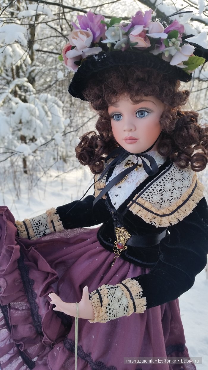 Зимняя фотосессия на фоне белого снега моих красавиц, кан-кан в лесу (фото 4)