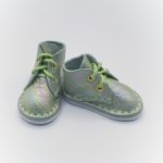 Kruselings ботинки для кукол Крузелингс салатового цвета с радужным эффектом