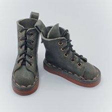 Обувь для Кена и кукол со стопой до 4 см, ботинки болотного цвета