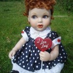Фарфоровая кукла от Франклина Минта, малышка Lucy Ball