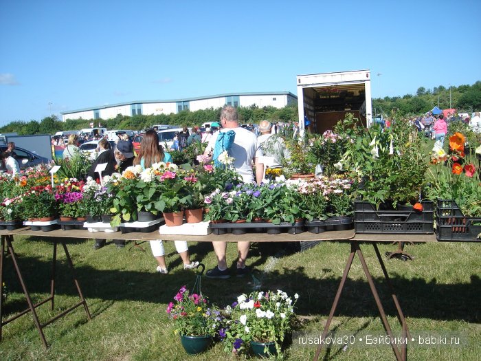 Ярмарка , английская барахолка или распродажа из багажника машины