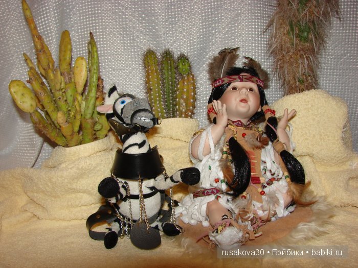 Песня о настоящем индейце, кукла из фарфора