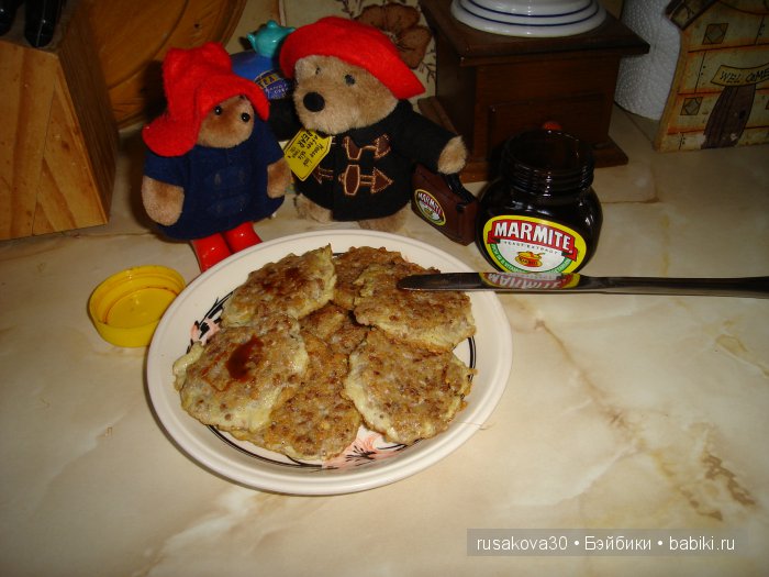 Оладьи из гречневой каши или что такое Мармайт