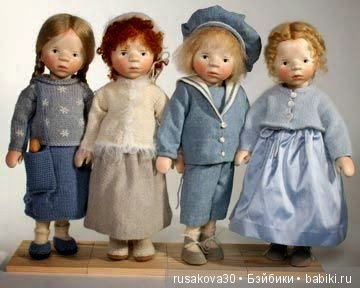Куклы из дерева Elisabeth Pongratz, Германия (фото 4)