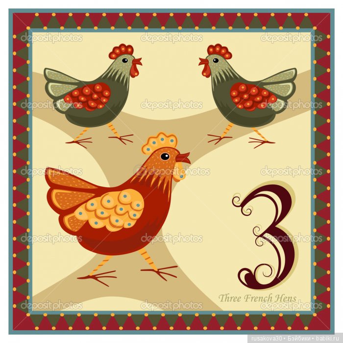 Песня "Twelve Days of Christmas" - "Двенадцать дней Рождества"