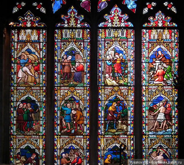 Витражи средних веков. Картины в стекле. Выставка витражей в Ely (фото 7)